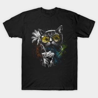 cat a summer party T-Shirt